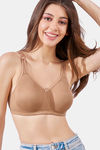 Maroon Clothing Double Layered Non Wired Full Coverage Super Support Bra - Nude — thumbnail 1