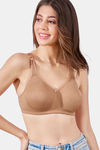 Maroon Clothing Double Layered Non Wired Full Coverage Super Support Bra - Nude — thumbnail 2