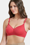 Maroon Clothing Padded Non-Wired Full Coverage T-Shirt Bra - Carrot — thumbnail 2