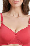 Maroon Clothing Padded Non-Wired Full Coverage T-Shirt Bra - Carrot — thumbnail 4