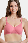 Maroon Clothing Padded Non-Wired Full Coverage T-Shirt Bra - Rose — thumbnail 1