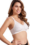 Maroon Clothing Double Layered Non Wired Full Coverage Super Support Bra - White — thumbnail 2