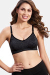 Maroon Clothing Double Layered Non Wired Full Coverage T-Shirt Bra - Black — thumbnail 1
