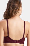 Maroon Clothing Double Layered Non Wired Full Coverage T-Shirt Bra - Maroon — thumbnail 3