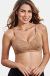 Maroon Clothing Double Layered Non Wired Full Coverage T-Shirt Bra - Nude — thumbnail 1