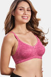 Maroon Clothing Double Layered Non Wired Full Coverage T-Shirt Bra - Pink — thumbnail 2