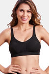 Maroon Clothing Double Layered Non Wired Full Coverage Sag Lift Bra - Black — thumbnail 1