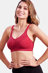 Maroon Clothing Double Layered Non Wired Full Coverage Sag Lift Bra - Rani — thumbnail 3