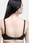 Maroon Clothing Double Layered Non Wired Full Coverage T-Shirt Bra - Black — thumbnail 3