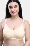 Maroon Clothing Double Layered Non Wired Full Coverage T-Shirt Bra - Skin — thumbnail 1