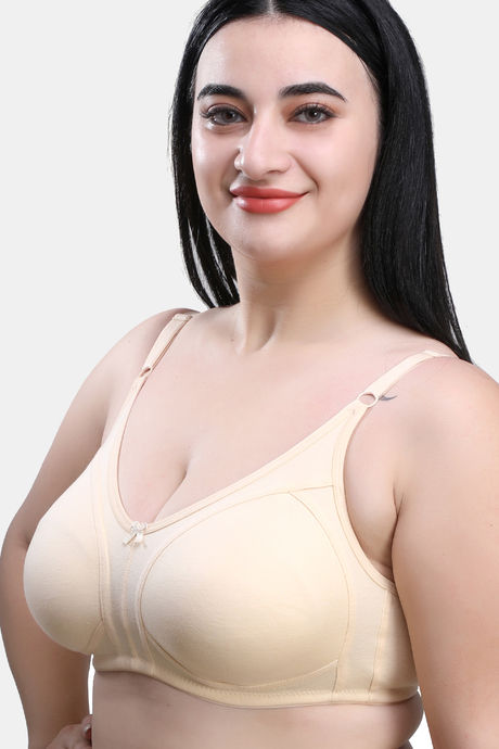 Maroon Clothing Double Layered Non Wired Full Coverage T-Shirt Bra - Skin — image 3