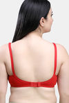 Maroon Clothing Double Layered Non Wired Full Coverage T-Shirt Bra - Red — thumbnail 3