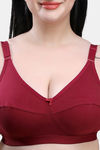 Maroon Clothing Single Layered Non Wired Full Coverage Sag Lift Bra - Maroon — thumbnail 4