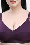 Maroon Clothing Single Layered Non Wired Full Coverage Sag Lift Bra - Purple — thumbnail 4