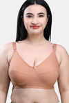 Maroon Clothing Double Layered Non Wired Full Coverage Super Support Bra - Nude — thumbnail 1