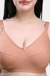 Maroon Clothing Double Layered Non Wired Full Coverage Super Support Bra - Nude — thumbnail 4
