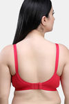 Maroon Clothing Double Layered Non Wired Full Coverage Super Support Bra - Red — thumbnail 2