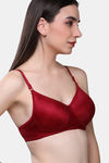 Maroon Clothing Padded Non Wired Full Coverage T-Shirt Bra - Maroon — thumbnail 2