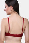 Maroon Clothing Padded Non Wired Full Coverage T-Shirt Bra - Maroon — thumbnail 3