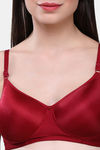 Maroon Clothing Padded Non Wired Full Coverage T-Shirt Bra - Maroon — thumbnail 4