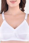 Maroon Clothing Double Layered Non Wired Full Coverage T-Shirt Bra (Pack of 2) - White — thumbnail 5