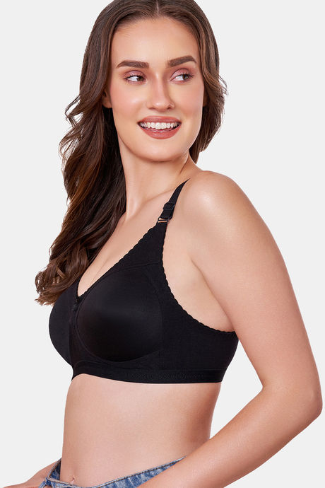 Maroon Clothing Lightly Lined Non Wired Full Coverage T-Shirt Bra - Black — image 2
