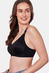 Maroon Clothing Lightly Lined Non Wired Full Coverage T-Shirt Bra - Black — thumbnail 2