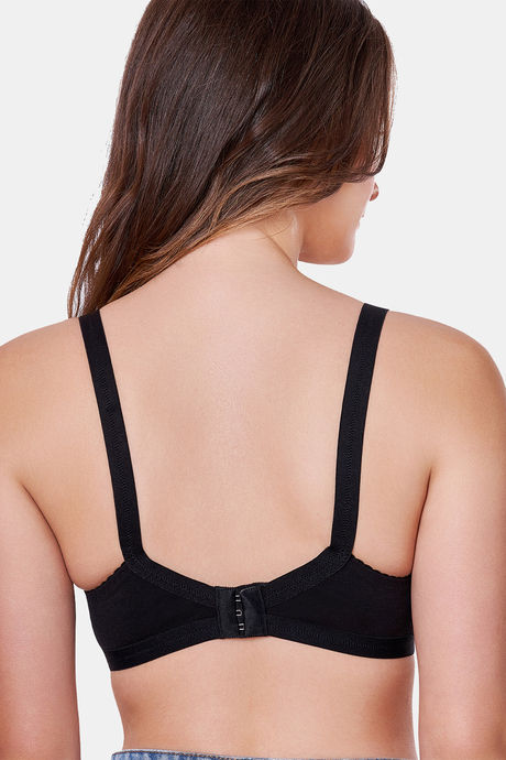 Maroon Clothing Lightly Lined Non Wired Full Coverage T-Shirt Bra - Black — image 4