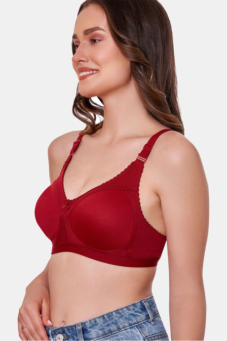 Maroon Clothing Lightly Lined Non Wired Full Coverage T-Shirt Bra - Maroon — image 2