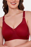 Maroon Clothing Lightly Lined Non Wired Full Coverage T-Shirt Bra - Maroon — thumbnail 5