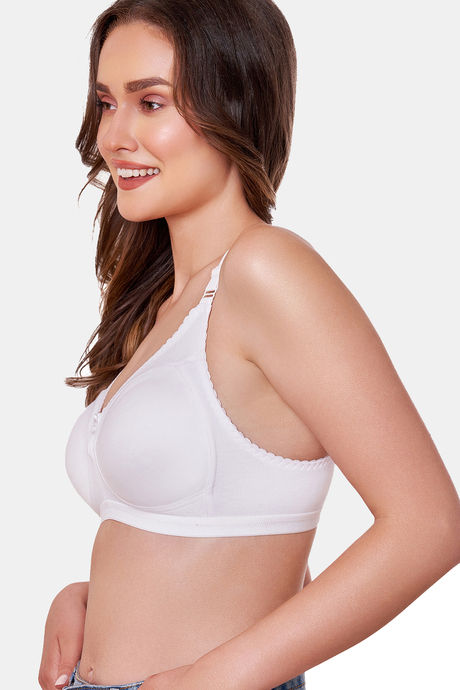 Maroon Clothing Lightly Lined Non Wired Full Coverage T-Shirt Bra - White — image 2