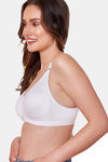 Maroon Clothing Lightly Lined Non Wired Full Coverage T-Shirt Bra - White — thumbnail 2