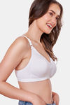 Maroon Clothing Lightly Lined Non Wired Full Coverage T-Shirt Bra - White — thumbnail 3