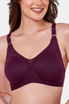 Maroon Clothing Lightly Lined Non Wired Full Coverage T-Shirt Bra - Wine — thumbnail 5