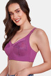 Maroon Clothing Double Layered Non Wired Full Coverage Bralette Bra - Mauve — thumbnail 2