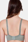 Maroon Clothing Double Layered Non Wired Full Coverage Bralette Bra - Olive — thumbnail 4