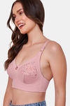 Maroon Clothing Double Layered Non Wired Full Coverage Bralette Bra - Pink — thumbnail 2
