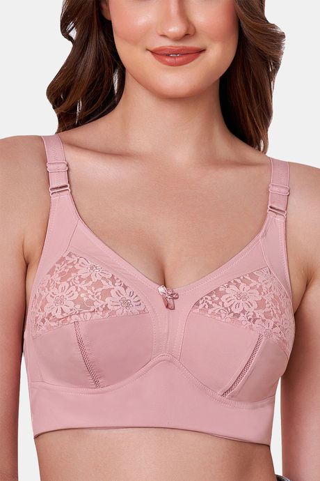 Maroon Clothing Double Layered Non Wired Full Coverage Bralette Bra - Pink — image 5