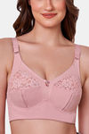 Maroon Clothing Double Layered Non Wired Full Coverage Bralette Bra - Pink — thumbnail 5