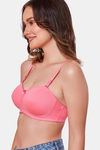 Maroon Clothing Padded Non Wired Medium Coverage T-Shirt Bra - Rose — thumbnail 2