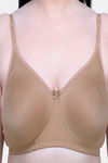 Maroon Clothing Double Layered Non Wired Full Coverage T-Shirt Bra - Nude — thumbnail 4