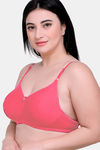 Maroon Clothing Double Layered Non Wired Full Coverage T-Shirt Bra - Rose — thumbnail 2