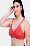 Maroon Clothing Double Layered Non Wired Full Coverage T-Shirt Bra - HotPink — thumbnail 2