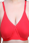 Maroon Clothing Double Layered Non Wired Full Coverage T-Shirt Bra - HotPink — thumbnail 4