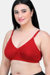 Maroon Clothing Double Layered Non Wired Full Coverage T-Shirt Bra - Maroon — thumbnail 2