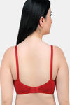 Maroon Clothing Double Layered Non Wired Full Coverage T-Shirt Bra - Maroon — thumbnail 3