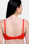 Maroon Clothing Double Layered Non Wired Full Coverage T-Shirt Bra - Red — thumbnail 3