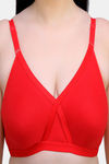Maroon Clothing Double Layered Non Wired Full Coverage T-Shirt Bra - Red — thumbnail 4
