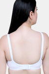 Maroon Clothing Single Layered Non Wired Full Coverage Minimiser Bra - White — thumbnail 3