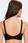 Maroon Clothing Double Layered Non Wired Full Coverage T-Shirt Bra - Black — thumbnail 3